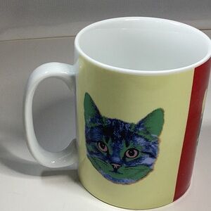 Fringe Studio Large Cat Coffee/tea mug used condition.